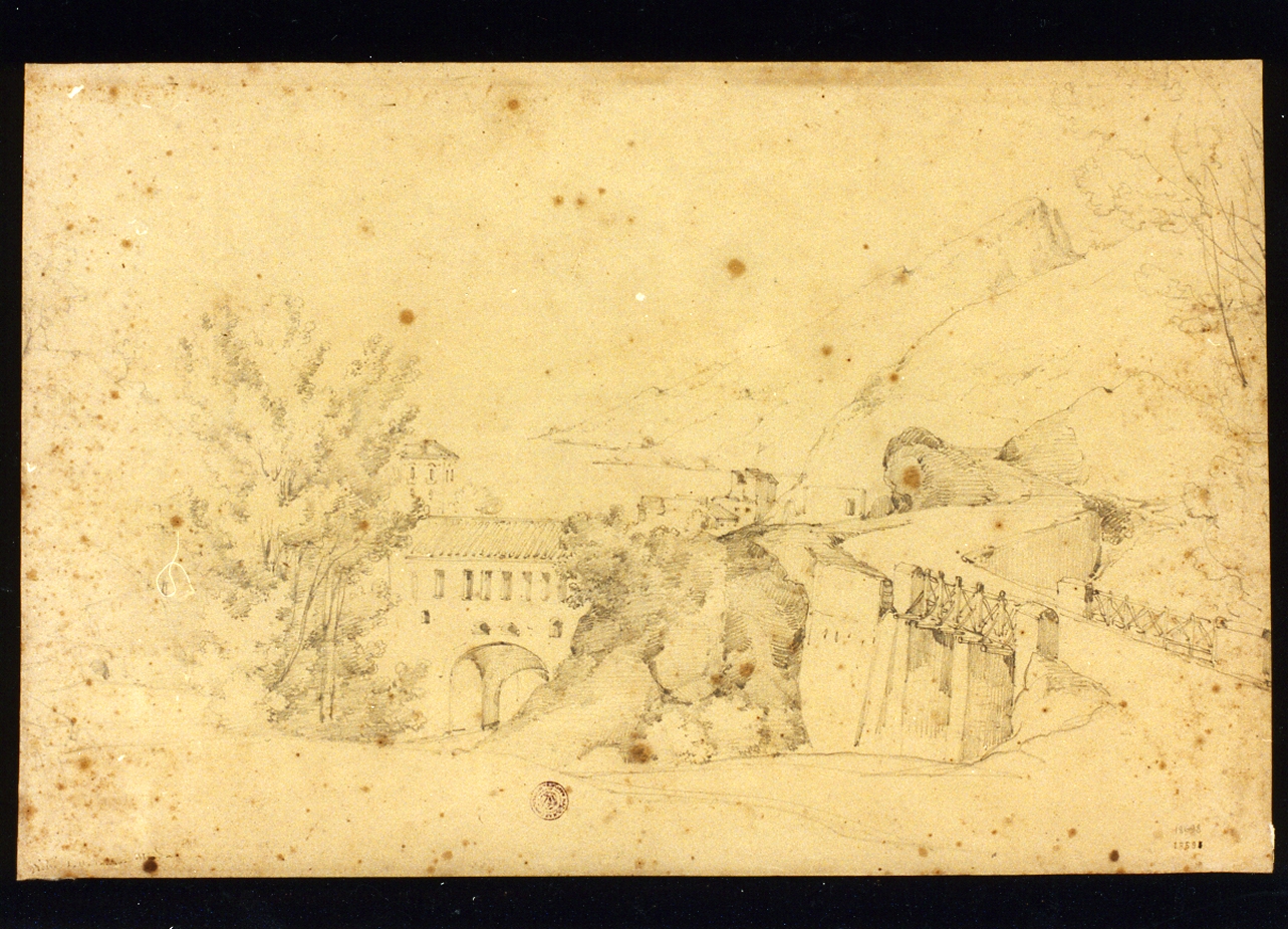 veduta di Vietri (disegno) di Carelli Consalvo (sec. XIX)
