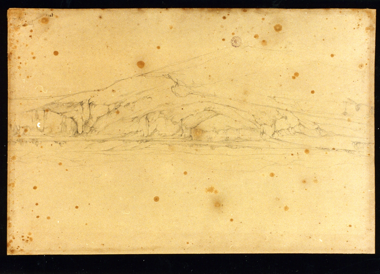 veduta di Sabina (disegno) di Carelli Consalvo (sec. XIX)