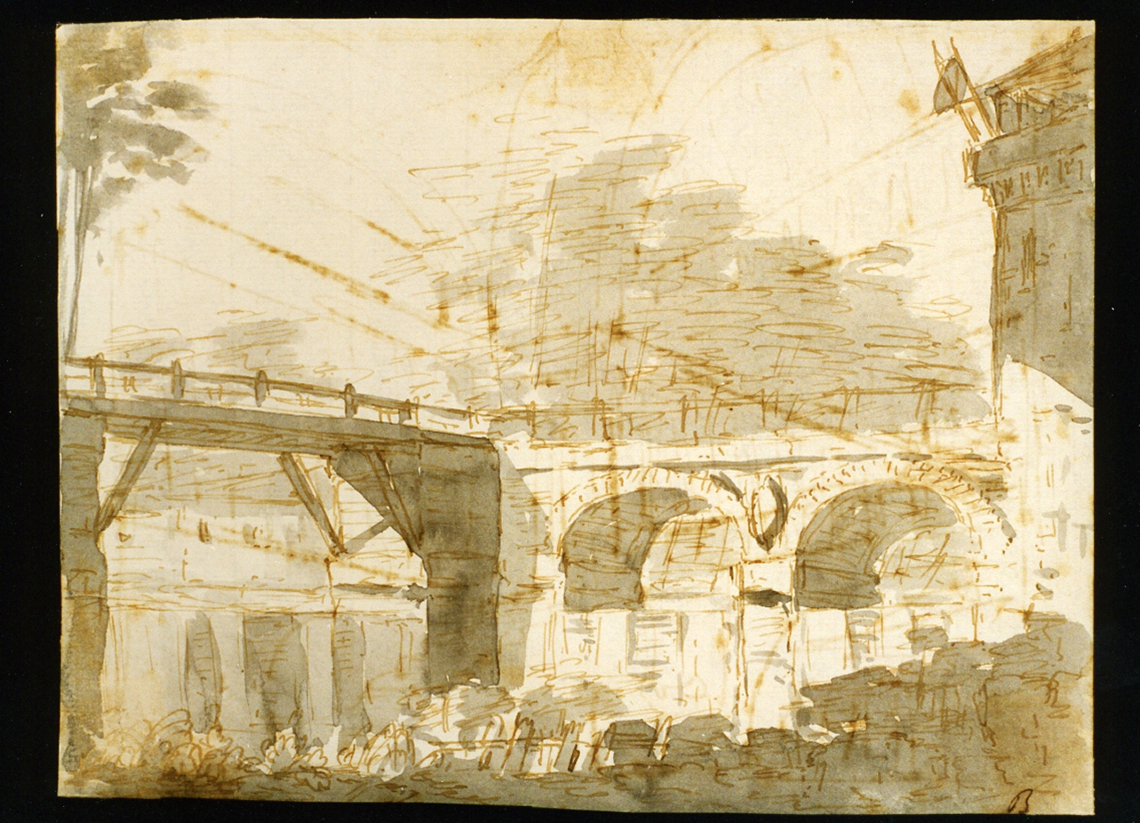 bozzetto di scenografia (disegno) di Niccolini Antonio (prima metà sec. XIX)