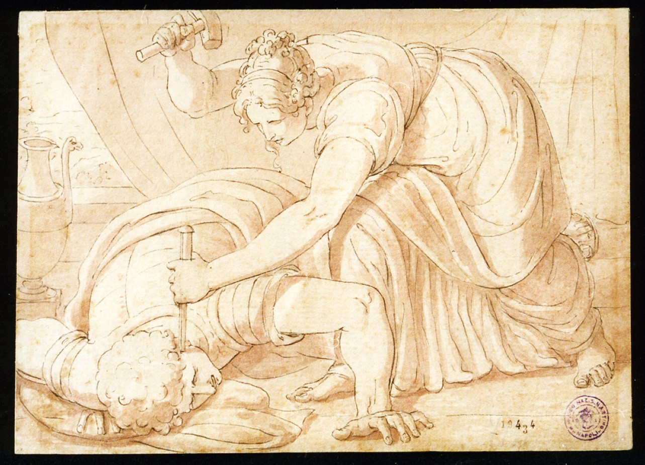 Sisara e Gioele (disegno) di Marsigli Filippo (fine sec. XIX)