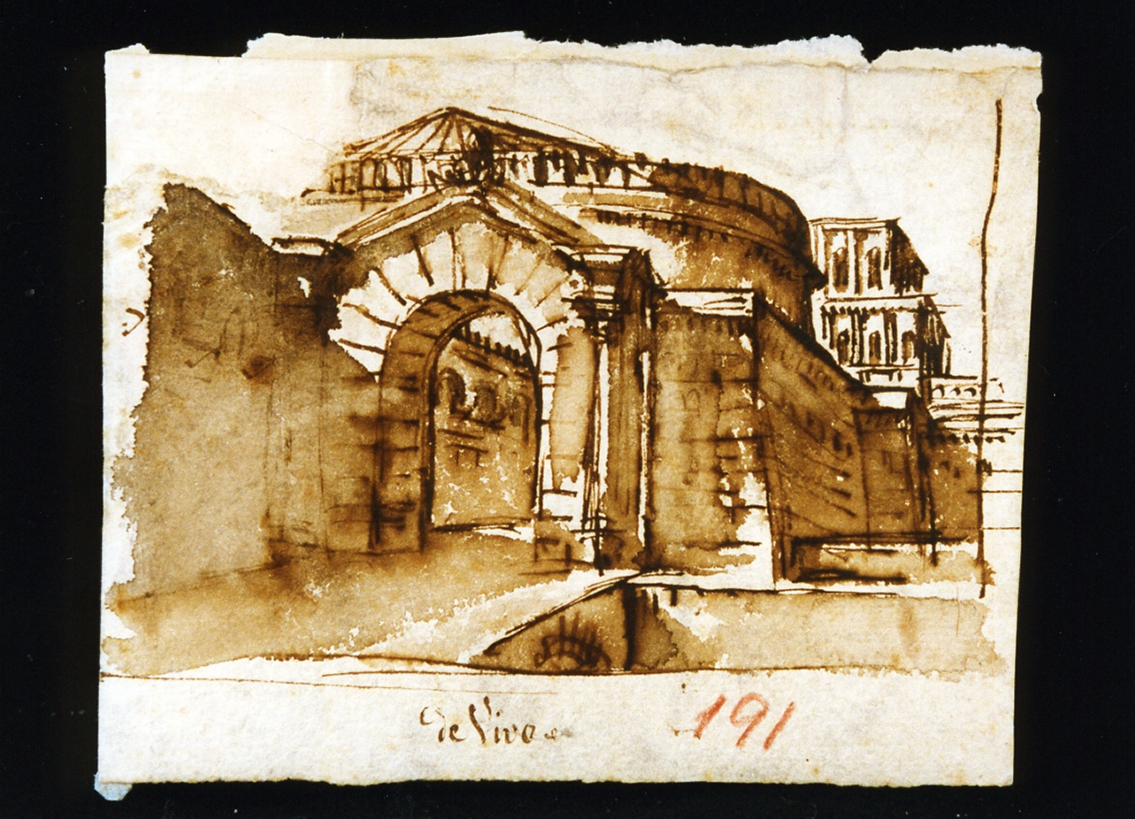 studio di architettura (disegno) di De Vivo Tommaso (metà sec. XIX)