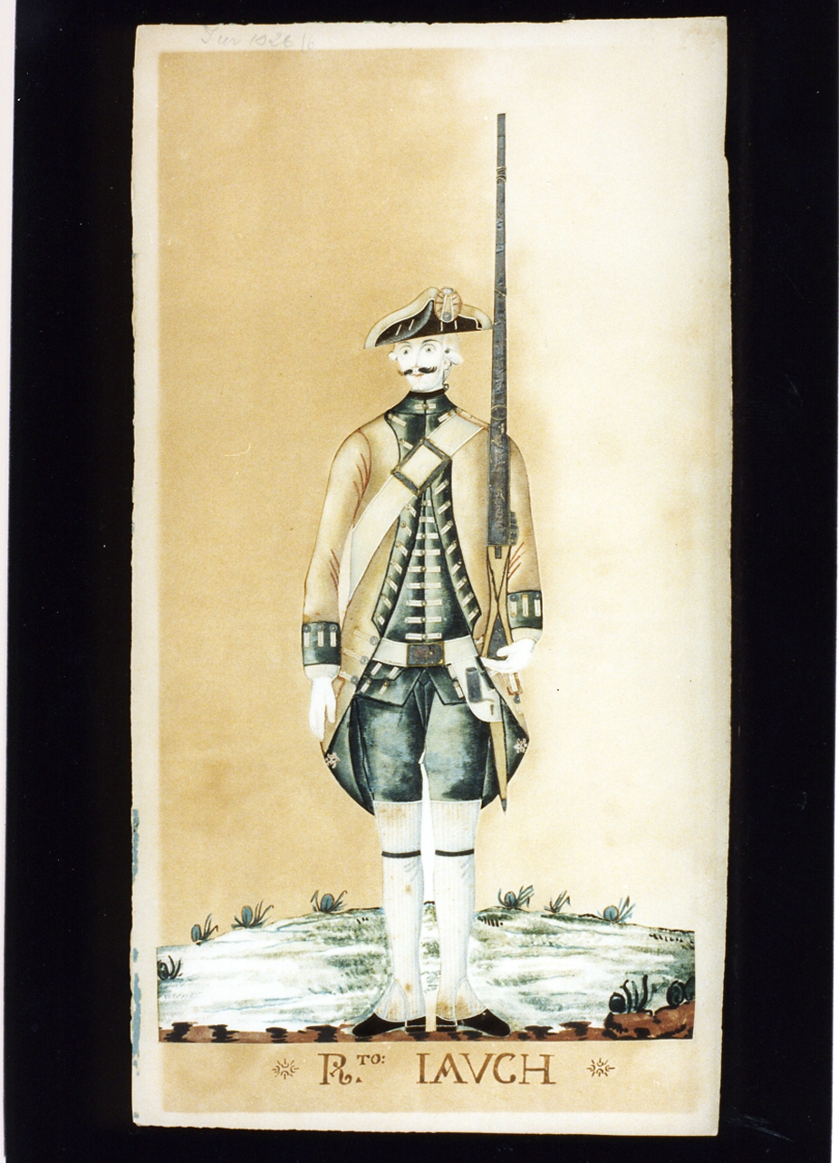 figura maschile (disegno) - ambito napoletano (sec. XVIII)