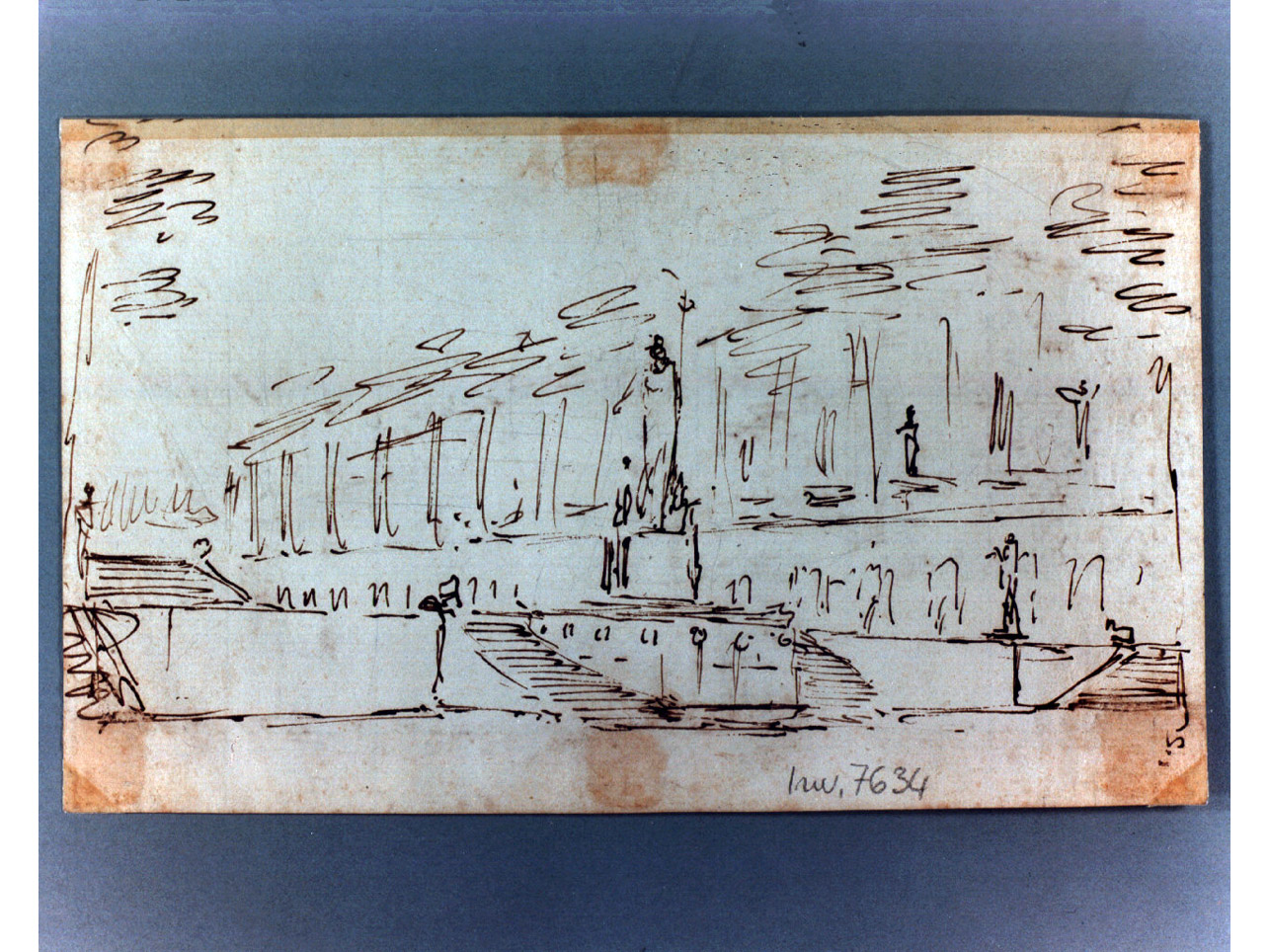 architetture e scale (disegno, elemento d'insieme) di Niccolini Antonio (sec. XIX)