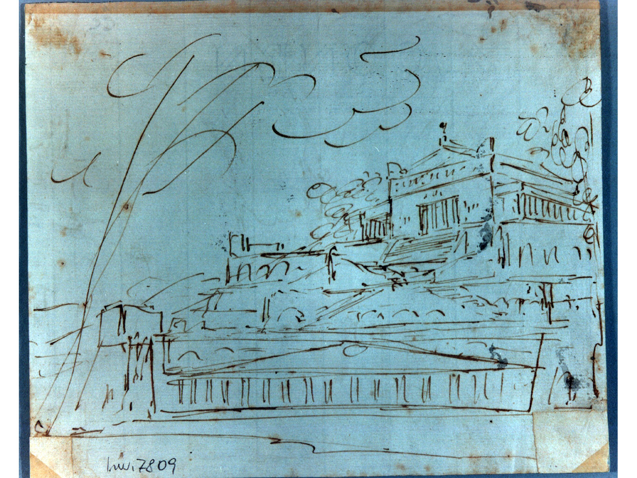 acropoli (disegno, elemento d'insieme) di Niccolini Antonio (sec. XIX)