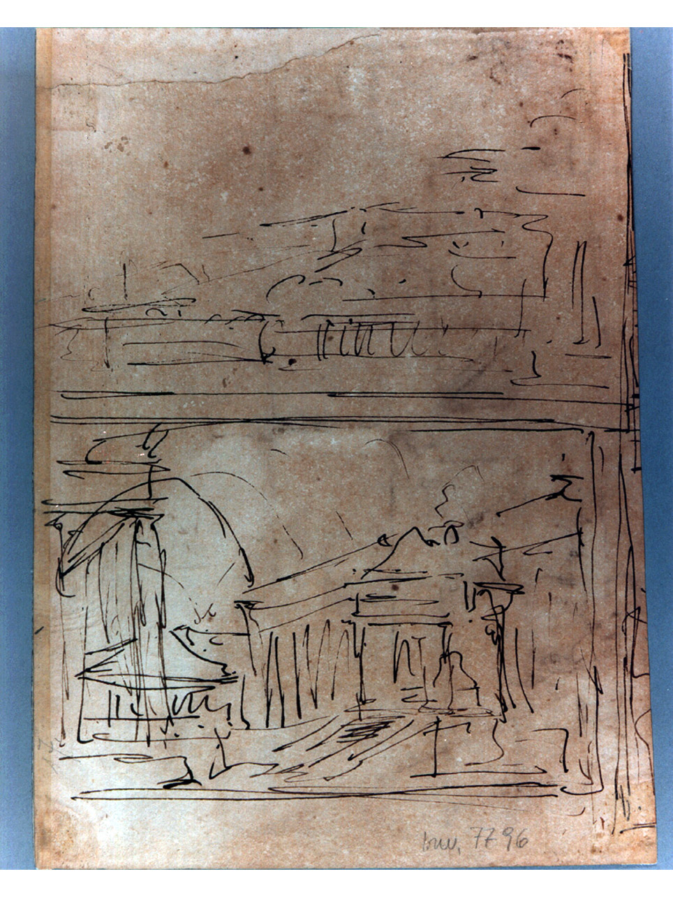 galleria/ tempio (disegno, elemento d'insieme) di Niccolini Antonio (sec. XIX)