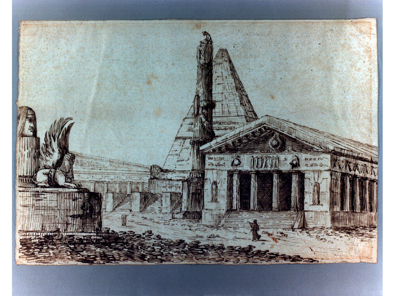 tempio (disegno) di Niccolini Antonio (scuola) (sec. XIX)