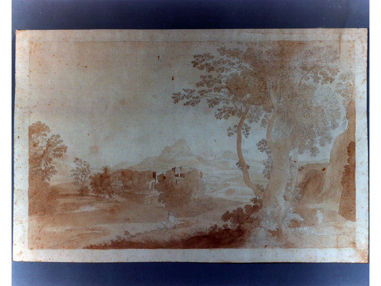 scena campestre (disegno) di Niccolini Antonio (sec. XIX)