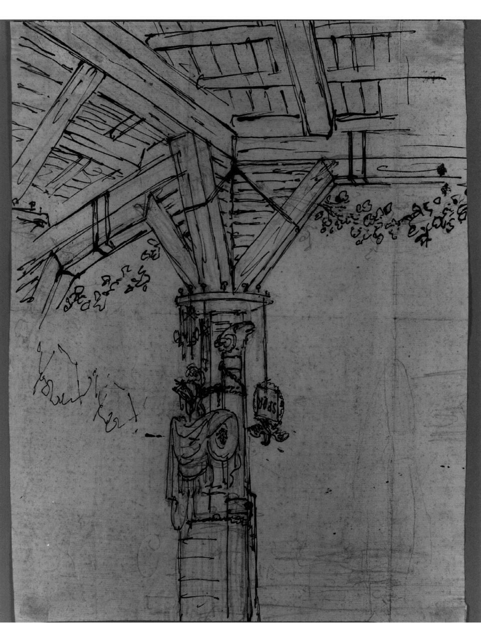 trofeo di guerra (disegno, elemento d'insieme) di Niccolini Antonio (sec. XIX)