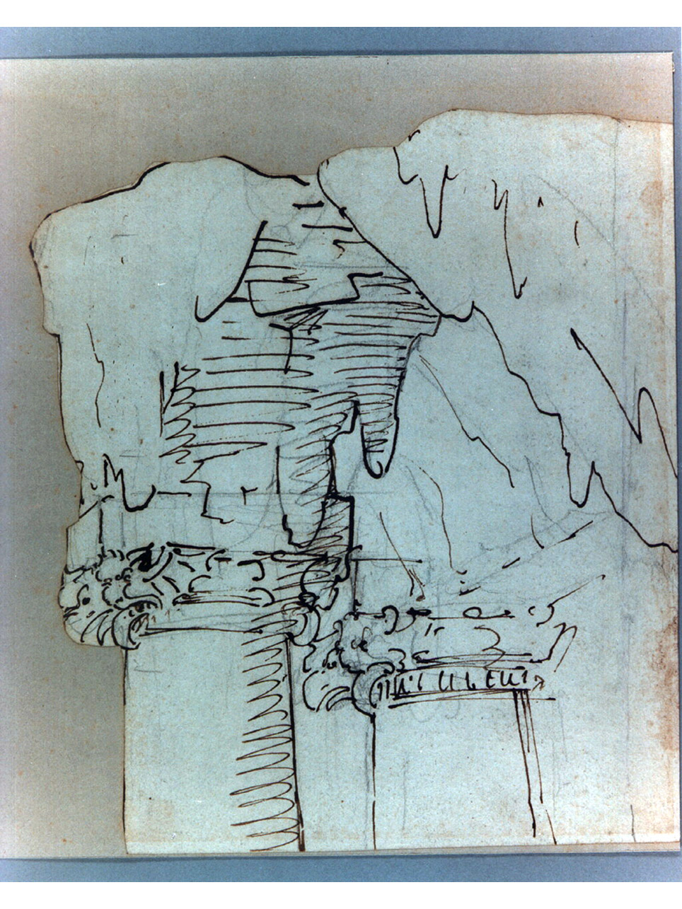 capitello (disegno, elemento d'insieme) di Niccolini Antonio (sec. XIX)