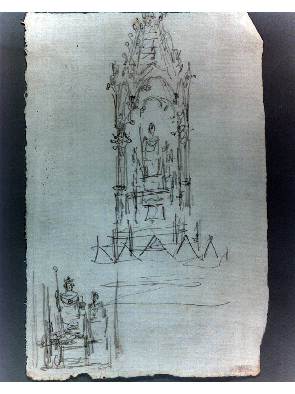 monumento (disegno, elemento d'insieme) di Niccolini Antonio (sec. XIX)