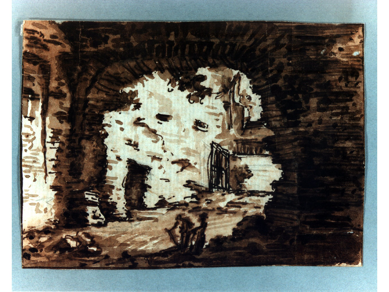 ruderi (disegno, elemento d'insieme) di Niccolini Antonio (sec. XIX)