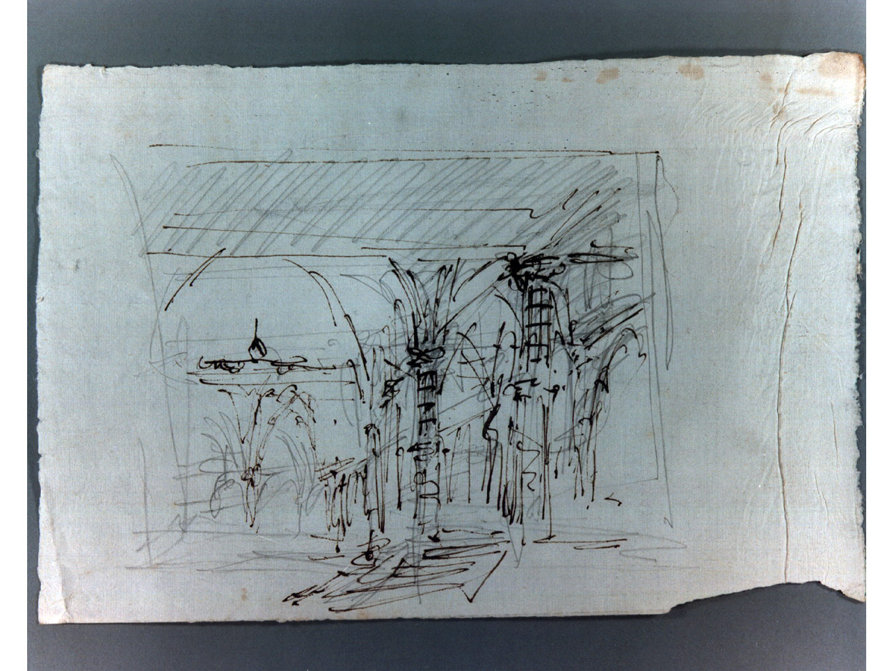 porticato (disegno) di Niccolini Antonio (sec. XIX)