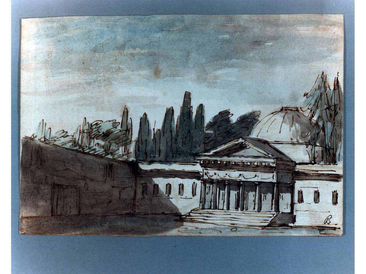 tempio (disegno) di Niccolini Antonio (sec. XIX)