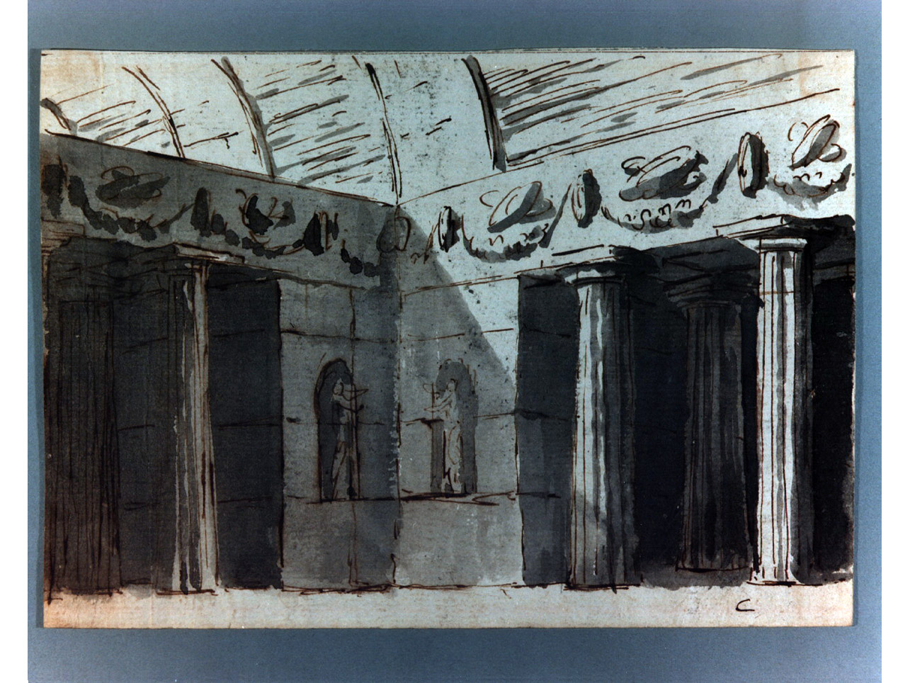 tempio (disegno) di Niccolini Antonio (sec. XIX)
