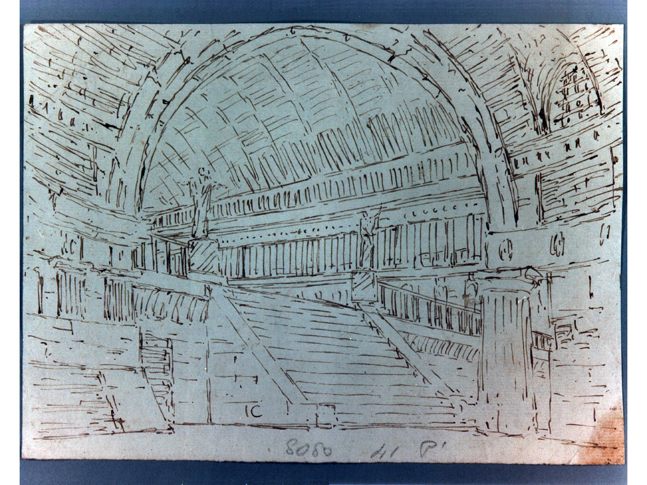 interno (disegno, elemento d'insieme) di Niccolini Antonio (sec. XIX)