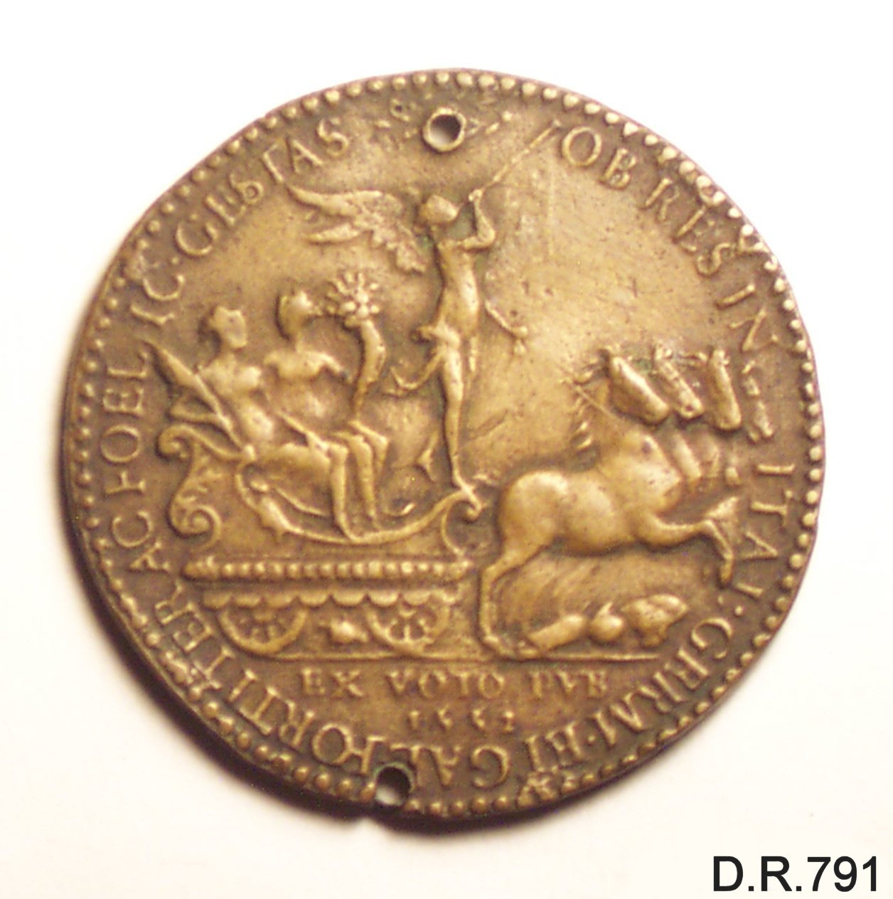 medaglia - ambito francese (metà sec. XVI)