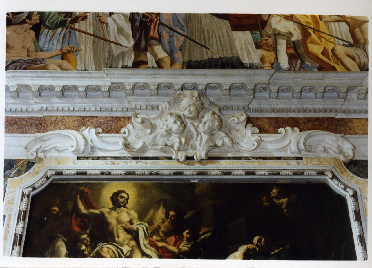 cherubini (decorazione plastica, serie) di Sanmartino Giuseppe (sec. XVIII)
