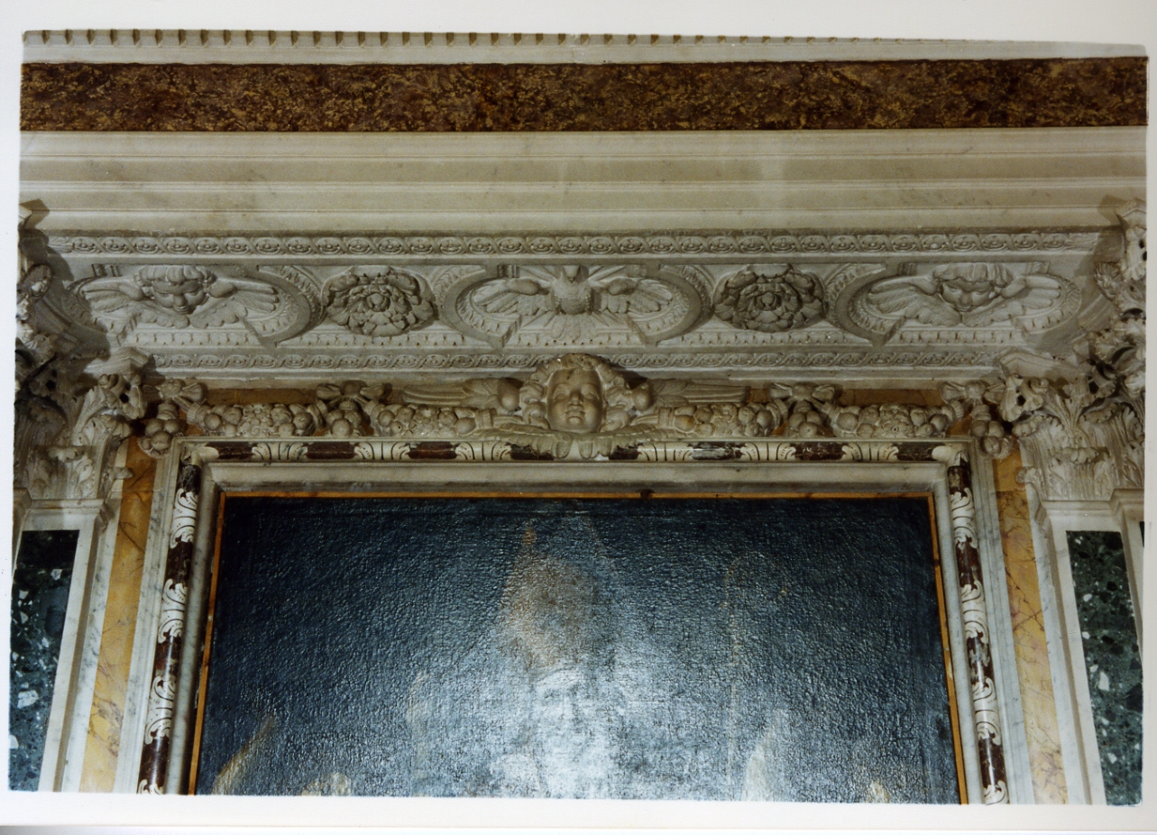 cherubino (decorazione plastica) di Sanmartino Giuseppe (sec. XVIII)