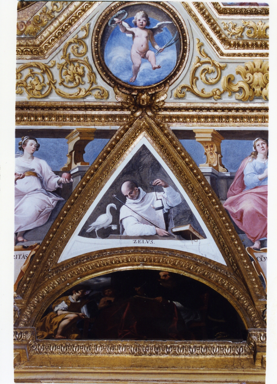 monaco certosino che allude allo zelo (dipinto) di Corenzio Belisario (sec. XVII)
