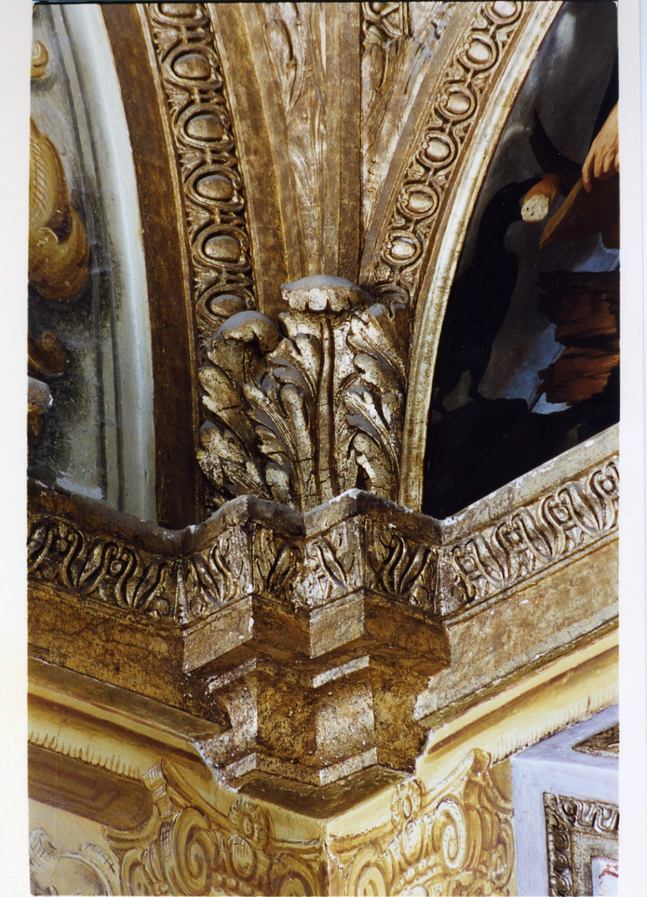 motivi decorativi vegetali (decorazione plastica, serie) - bottega napoletana (sec. XVII)