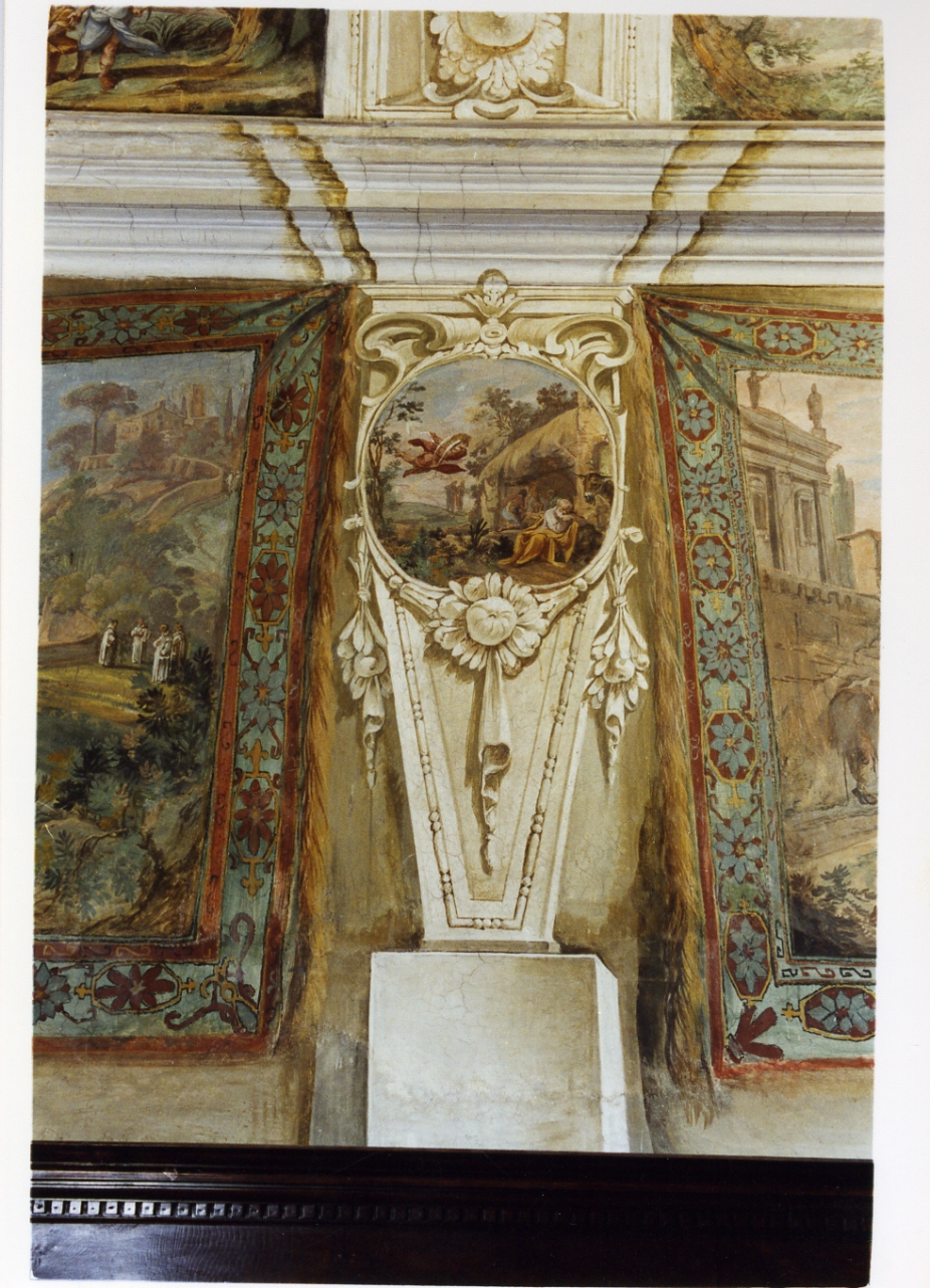 motivo decorativo (dipinto, serie) - ambito napoletano (sec. XVII)