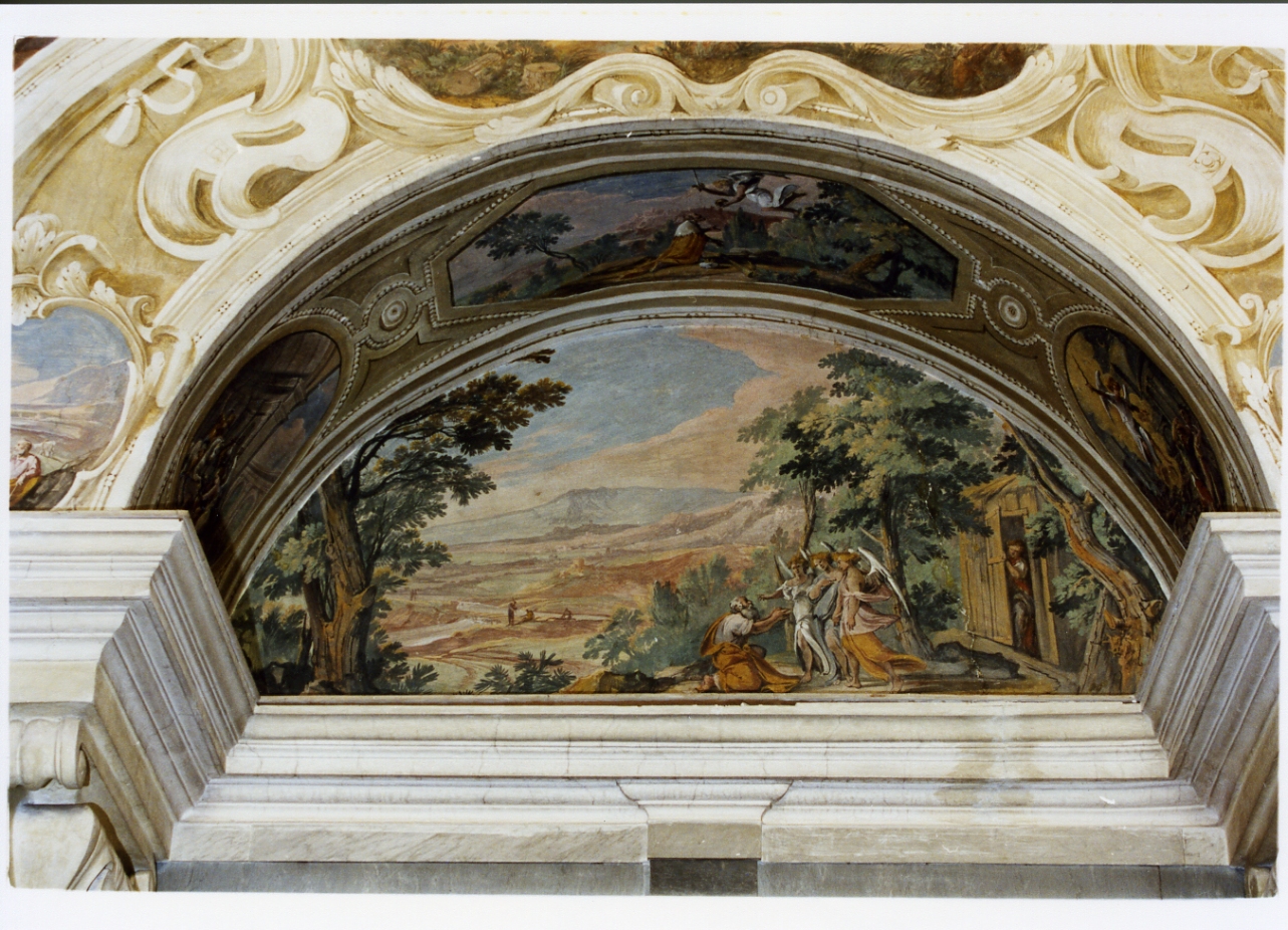Abramo e i tre angeli (dipinto) di Gargiulo Domenico detto Micco Spadaro (sec. XVII)