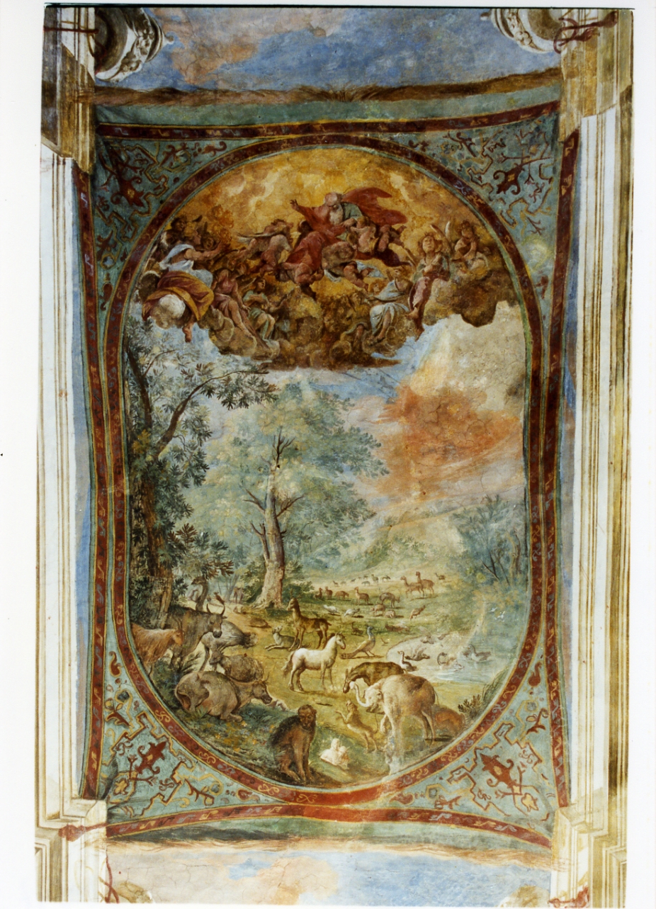 creazione degli animali (dipinto) di Gargiulo Domenico detto Micco Spadaro (sec. XVII)