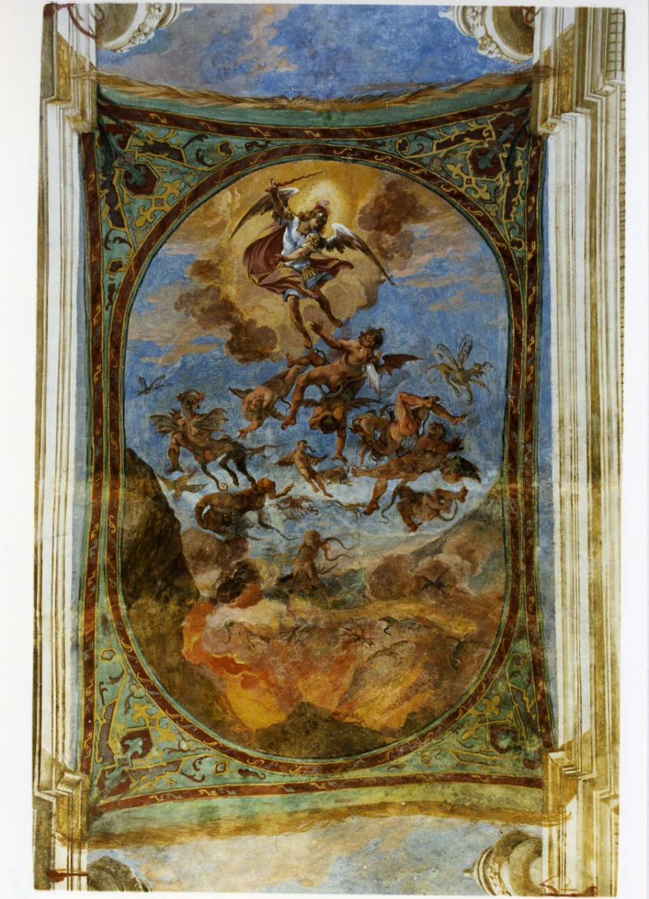 angeli ribelli cacciati dal paradiso (dipinto) di Gargiulo Domenico detto Micco Spadaro (sec. XVII)