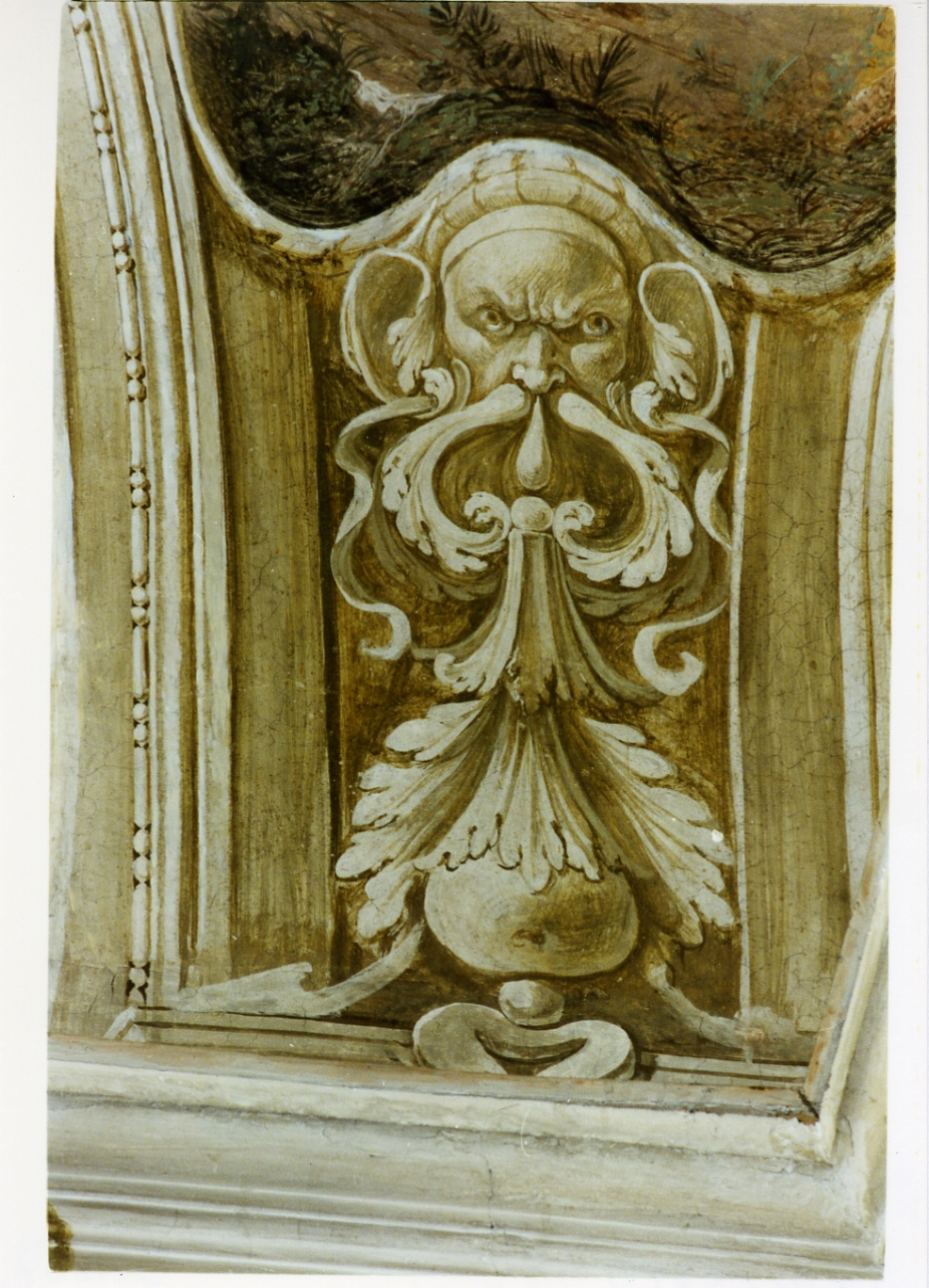 motivo decorativo zoomorfo (dipinto) - ambito napoletano (sec. XVII)