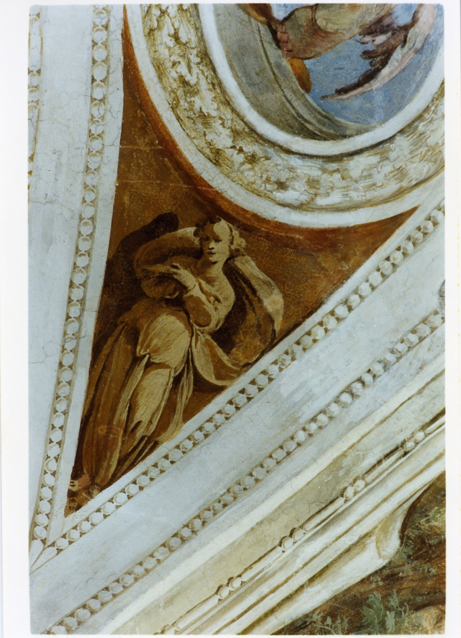 figura allegorica femminile (dipinto) - ambito napoletano (sec. XVII)