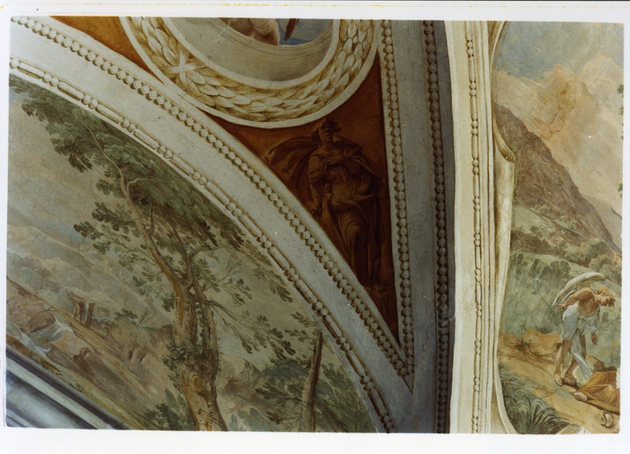 figura allegorica femminile (dipinto) - ambito napoletano (sec. XVII)