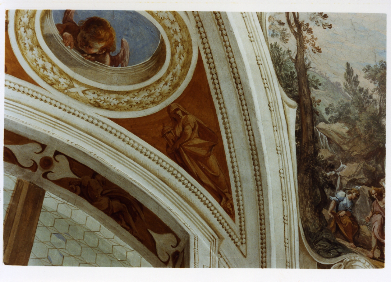 figura allegorica femminile (dipinto) - ambito napoletano (sec. XVII)