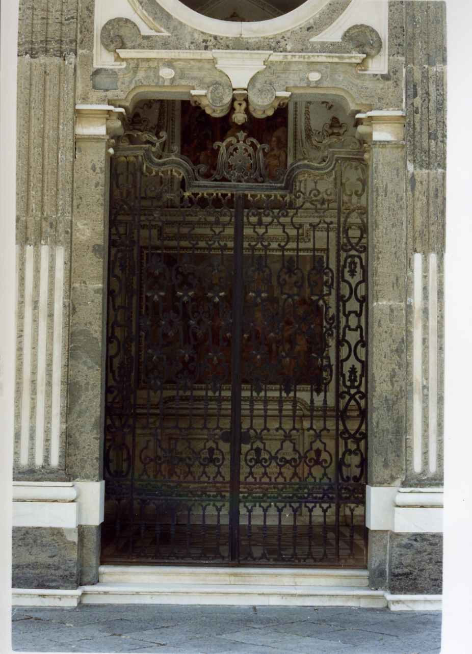 cancello, serie - bottega napoletana (fine/inizio secc. XVII/ XVIII)