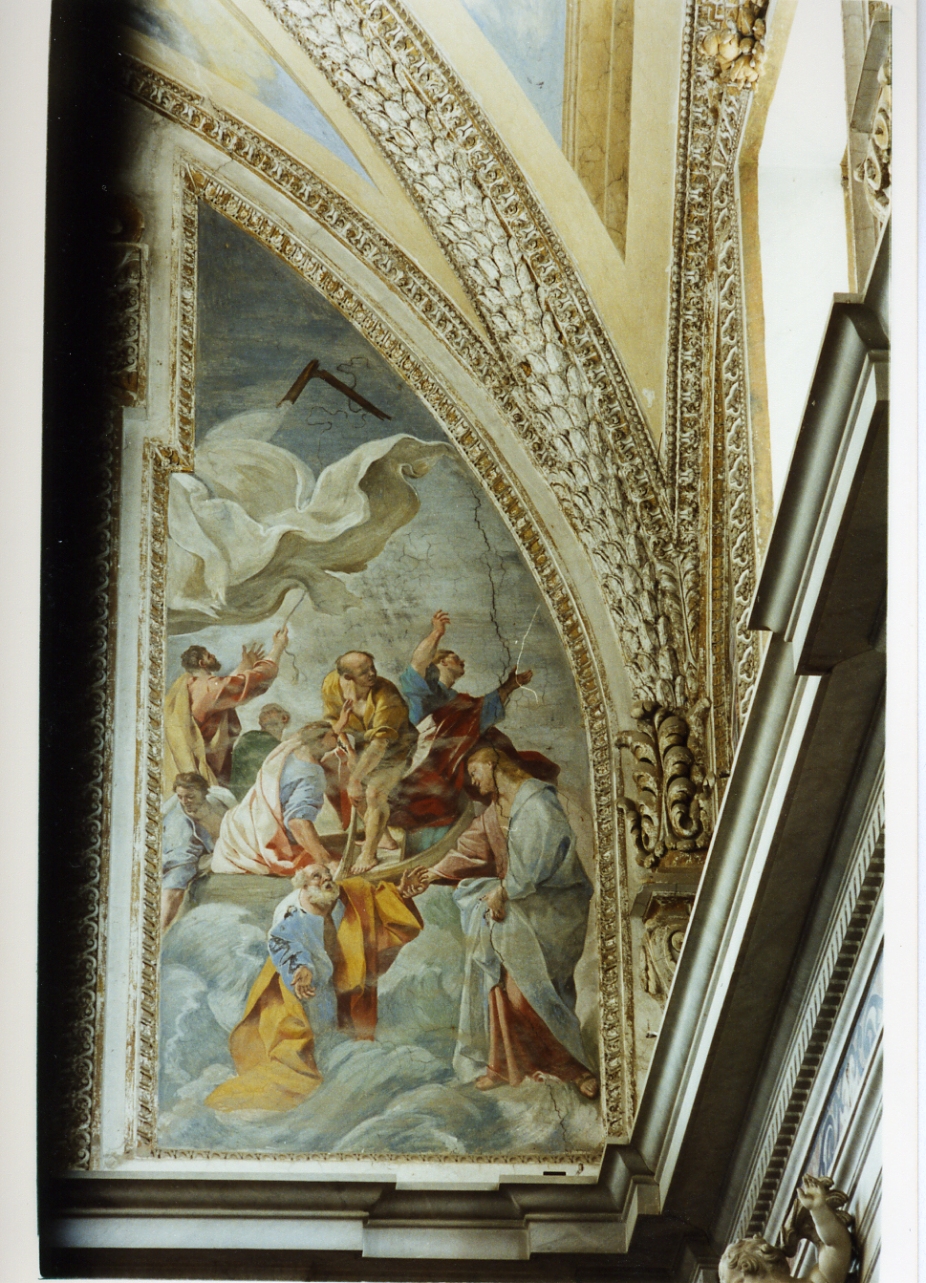 San Pietro salvato dalle acque (dipinto) di Lanfranco Giovanni (sec. XVII)