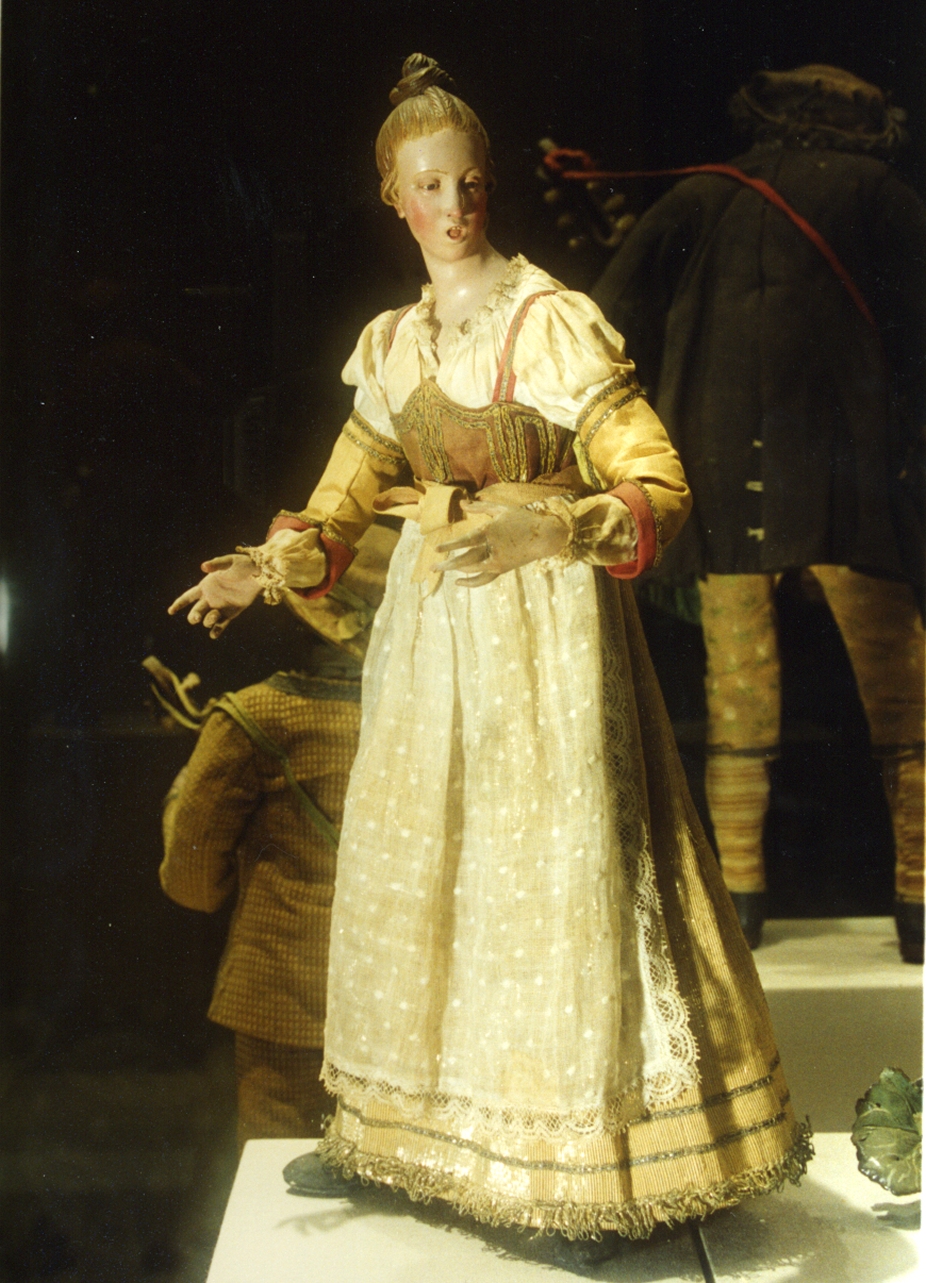 figura femminile (statuetta di presepio) di Gori Giuseppe (fine/inizio secc. XVIII/ XIX)