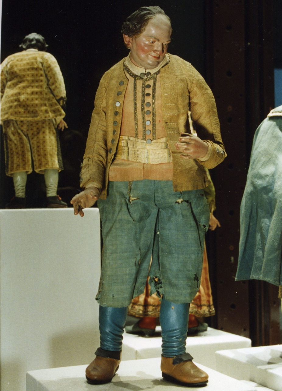 figura maschile (statuetta di presepio) di Sanmartino Giuseppe (sec. XVIII)