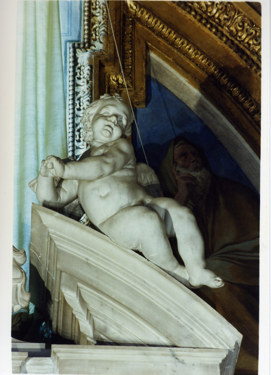 putto alato (scultura) di Vaccaro Lorenzo (sec. XVIII)