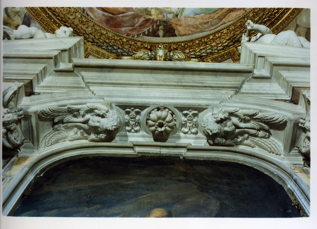 putti alati (decorazione plastica, serie) - bottega napoletana (sec. XVII)