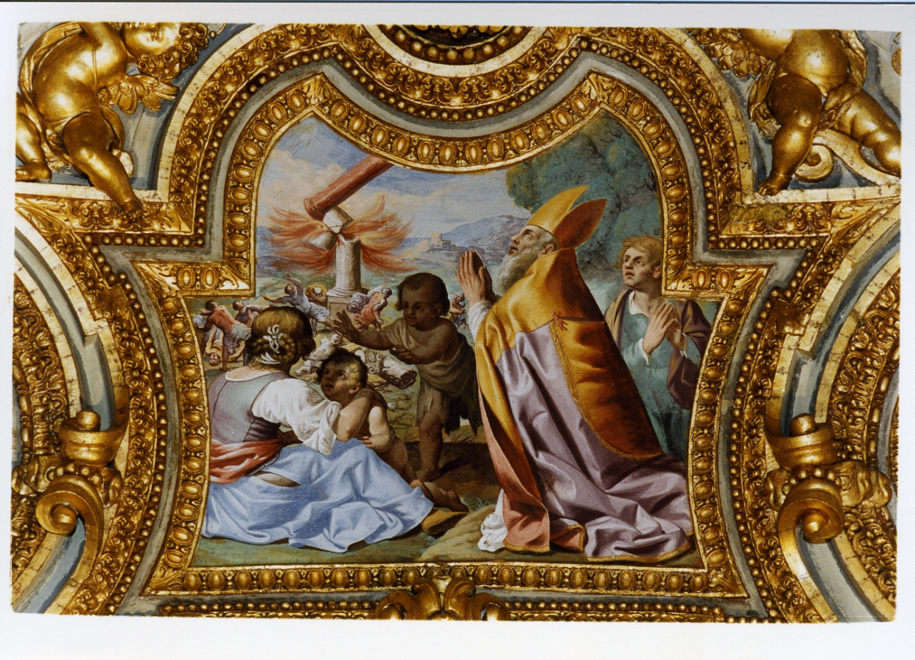 distruzione di un idolo (dipinto) di Finoglio Paolo Domenico (sec. XVII)