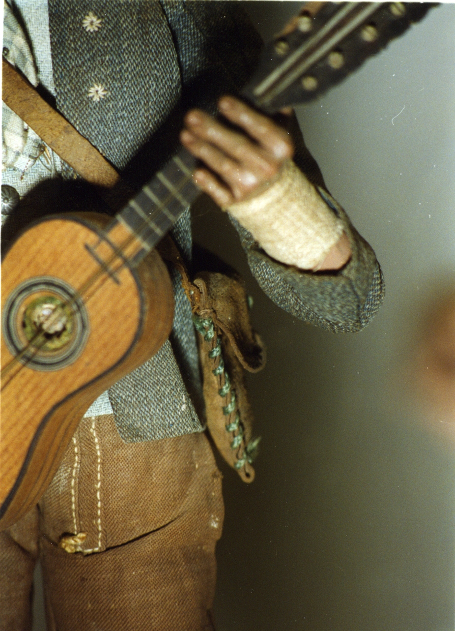 bisaccia (scultura miniaturistica) - manifattura napoletana (secc. XVIII/ XIX)