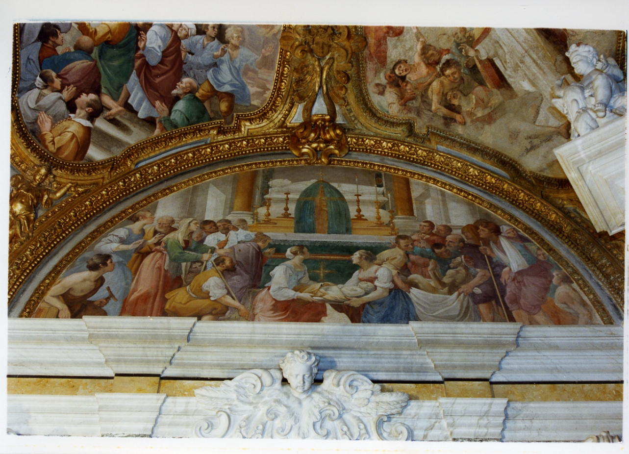 miracolo di Sant'Ugone (dipinto) di Corenzio Belisario (sec. XVII)