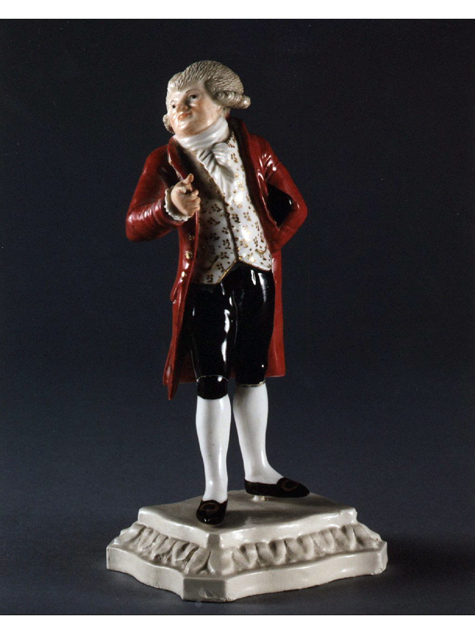 figura maschile (statuetta) - manifattura napoletana (secc. XVIII/ XIX)