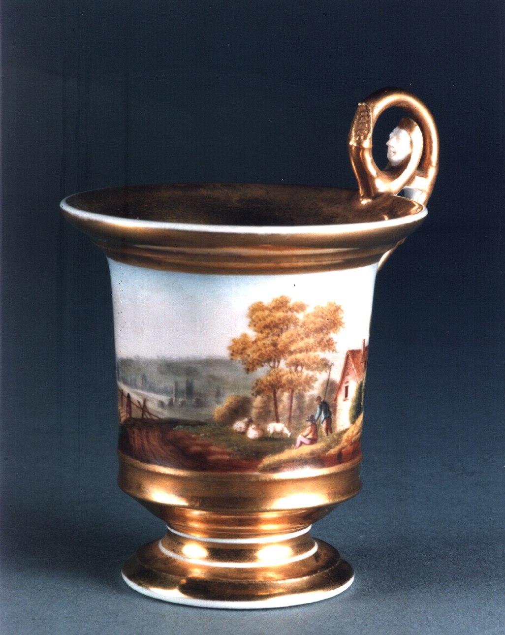 paesaggio (tazza) - manifattura napoletana (prima metà sec. XIX)