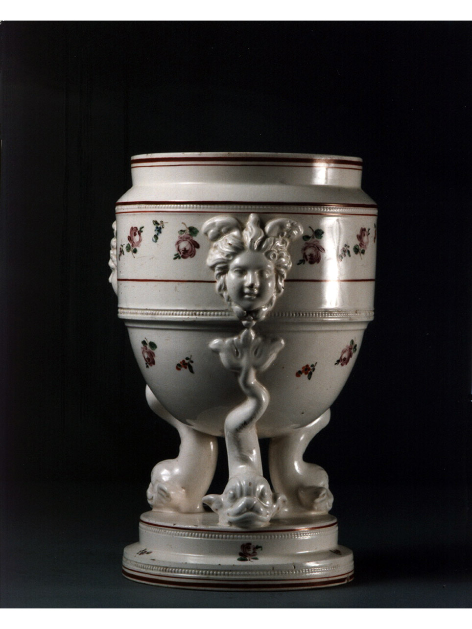 motivi decorativi floreali (vaso) - manifattura napoletana (sec. XIX)