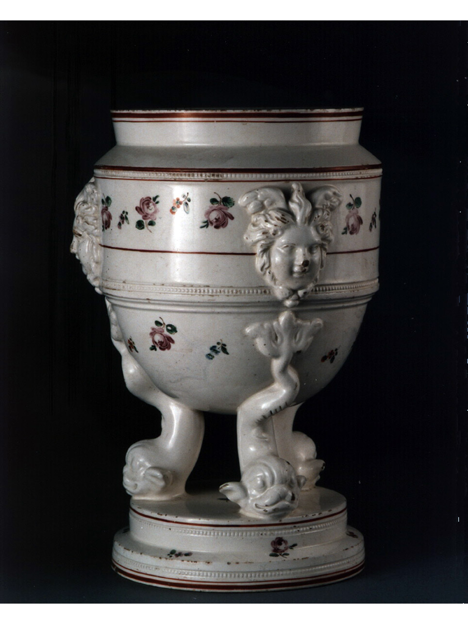 motivi decorativi floreali (vaso) - manifattura napoletana (sec. XIX)