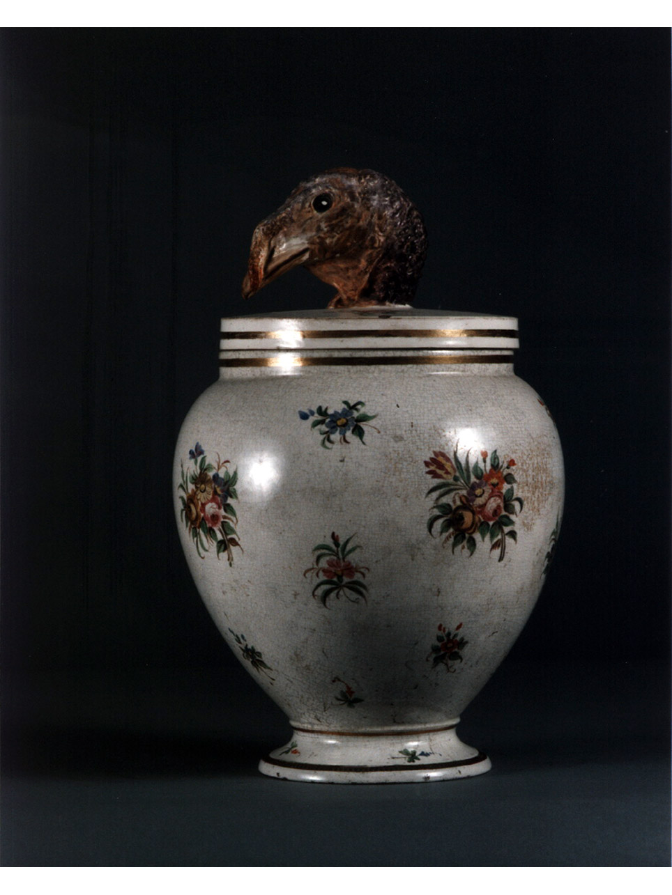 motivi decorativi floreali (vaso) - manifattura napoletana (sec. XIX)