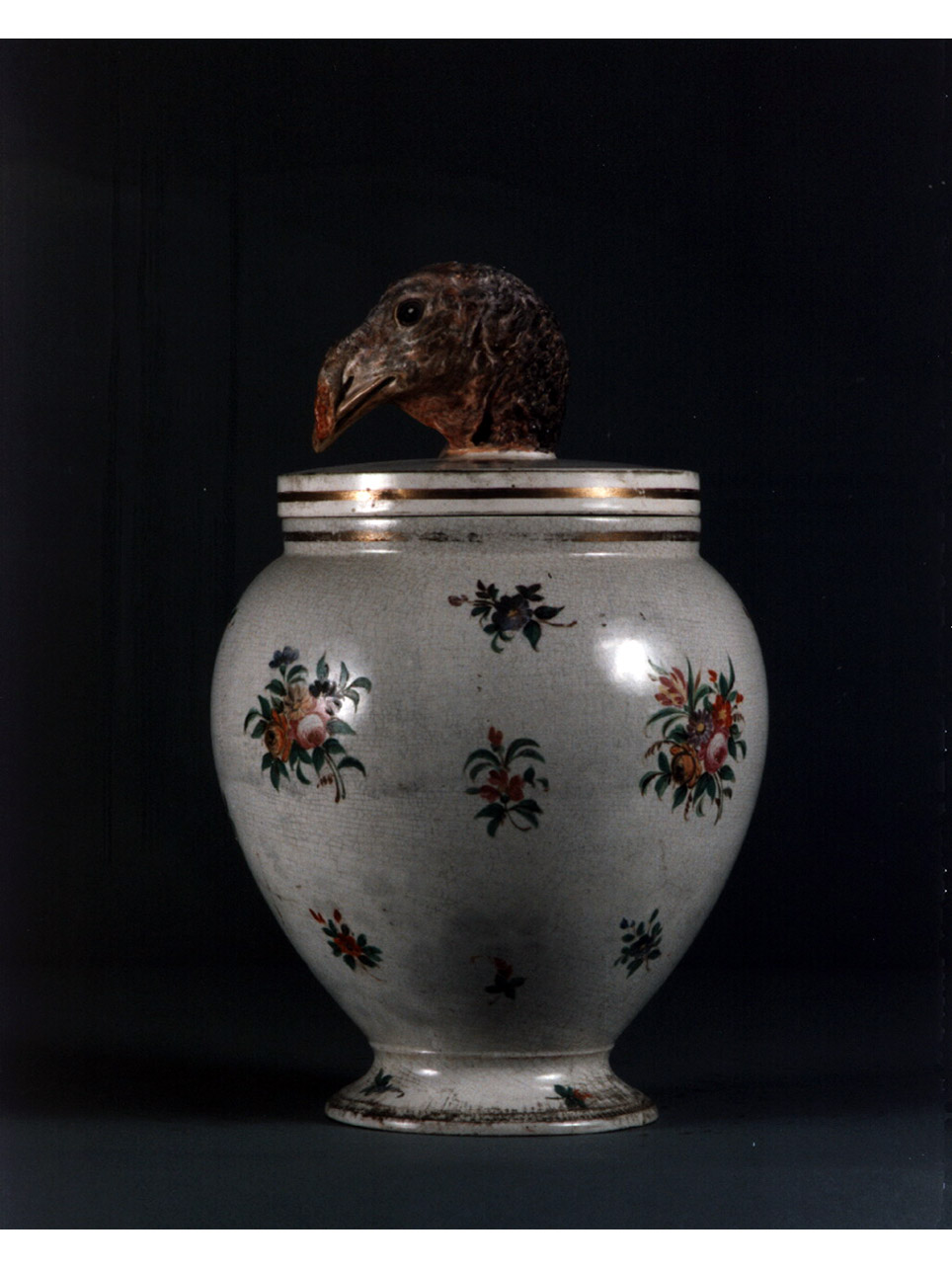 motivi decorativi floreali (vaso) - manifattura napoletana (sec. XIX)