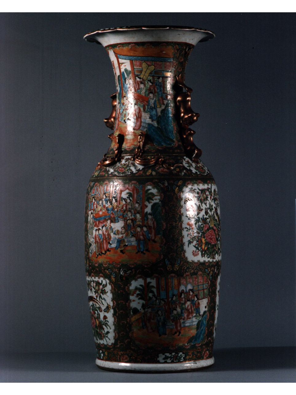 scena campestre con figure (vaso) - manifattura cinese (terzo quarto sec. XIX)