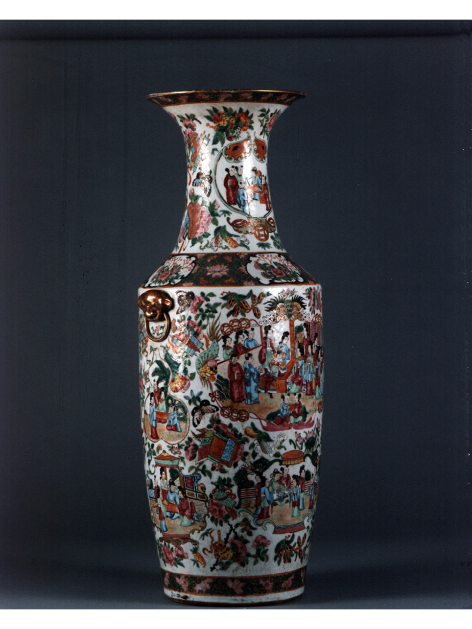 scena di corte (vaso) - manifattura cinese (sec. XIX)