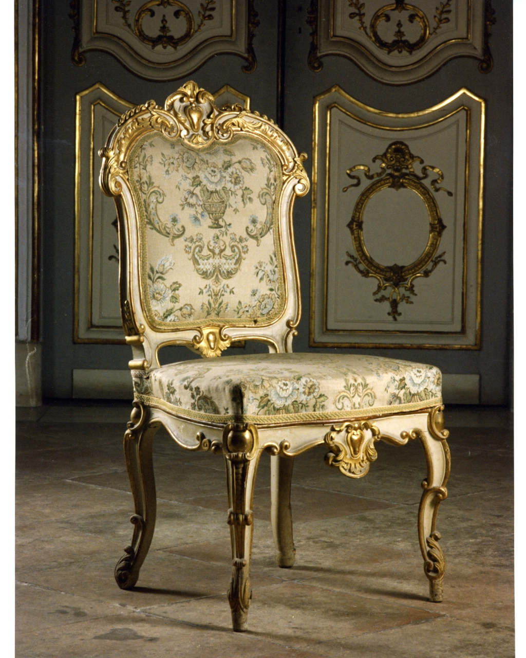motivi decorativi (sedia, serie) - manifattura napoletana (secc. XIX/ XX)